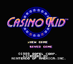 Casino Kid title screenshot